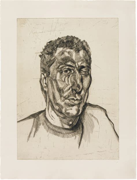 Head Of Ali LUCIAN FREUD Etchings Matthew Marks Gallery