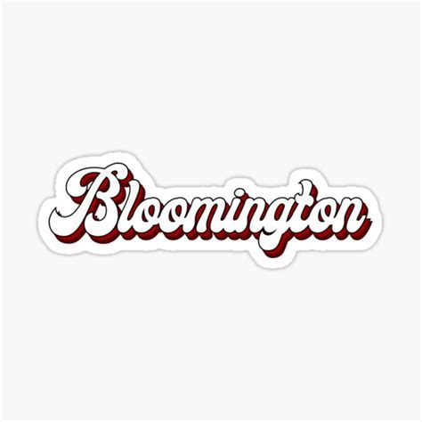 "Bloomington" Sticker for Sale by Rpadnis | Redbubble