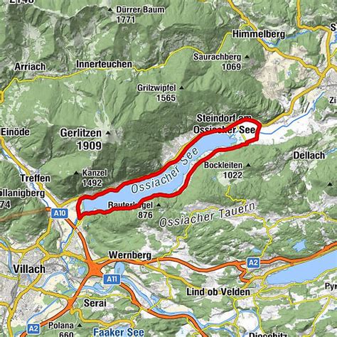 Ossiacher See Cycling Tour R2 And R2A BERGFEX Cycling Tour