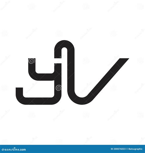 Icono Del Logotipo Del Vector De Letra Inicial De Yv Ilustraci N Del