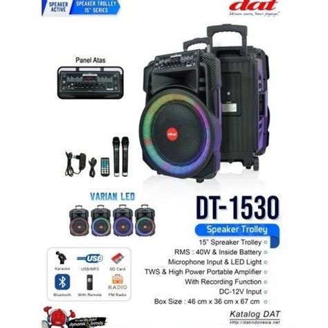 Jual Dat Dt Speaker Aktif Inch Portable Meeting Trolley Dat Dt