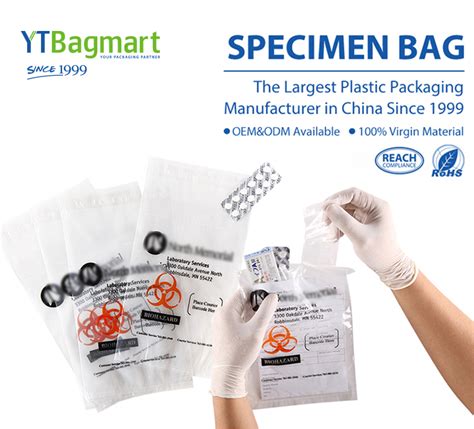 Ldpe Biohazard Zipper Autoclave Specimen Kangaroo Bags Transport Bags