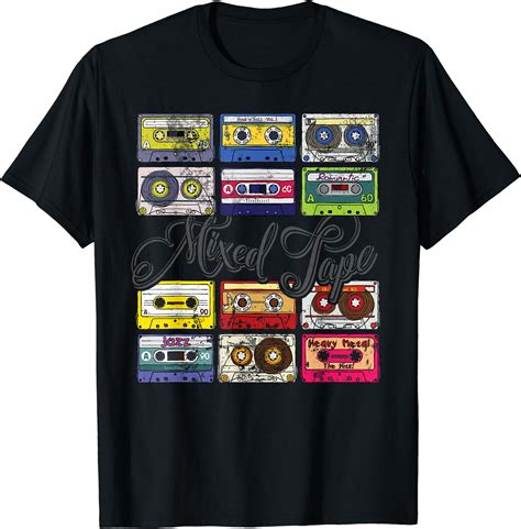 Mixed Tape Vintage Retro 80s Cassette Tapes T Shirt Walmart