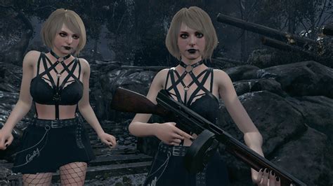 Resident Evil 4 Remake Ashley Mod Goth Rock YouTube