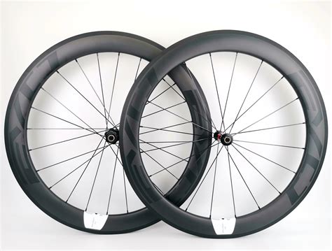 700c 60mm Depth Road Bike Carbon Wheels 25mm Width Tubular Clincher