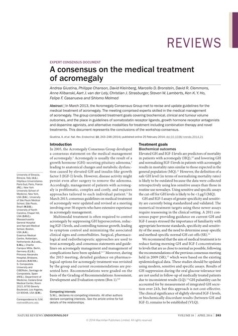 Pdf Expert Consensus Document A Consensus On The Medical Treatment