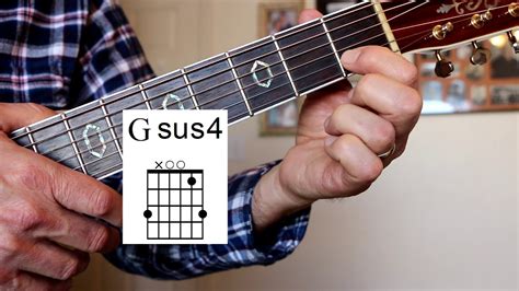 Gsus4 Open Position Guitar Chord Youtube