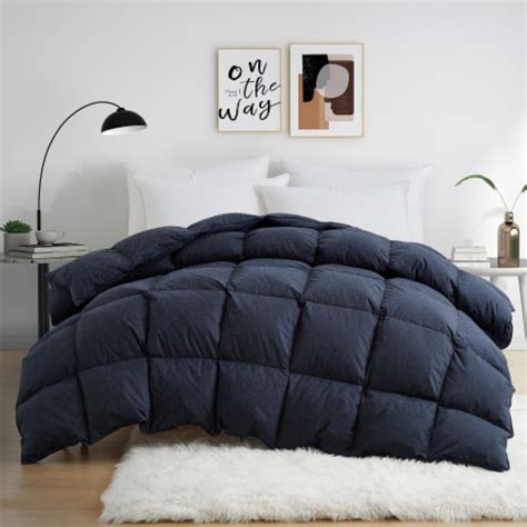 Goose Down Comforter Duvet Insert Cotton Cover All Seasons Corner Tabs Twin King Fullqueen