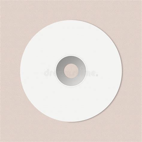 Realistic White CD Mockup Flatlay Simple CD Disk Mock Up Top View On