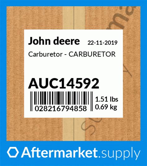 Auc Carburetor Carburetor Auc Fits John Deere Price