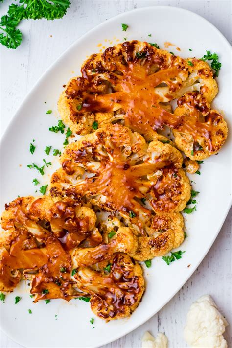 Roasted Cauliflower Steaks {5 Ingredients } Easy Bbq Recipe