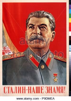 Josef Stalin Sowjetische Propaganda Plakat Zeigt Eine Viel Liebte