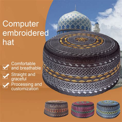 Men Worship Saudi Arabia Turban Muslim Cap Prayer Hat Islam Egyptian