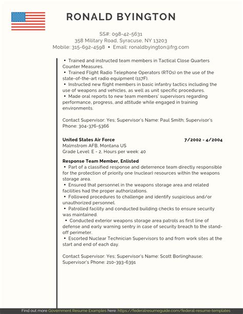 Fbi Resume Sample