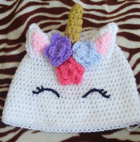 Gorro Unicornio Crochet Unicorn Hat Hand Crochet Embroidery Videos