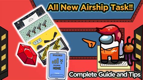 HOW TO COMPLETE NEW AIRSHIP MAP ALL TASKS GUIDE TIPS AMONG US