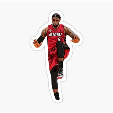 Lebron James Celebration Sticker For Sale By Beng Redbubble