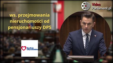 KO pytanie ws przejmowania nieruchomości od pensjonariuszy DPS YouTube