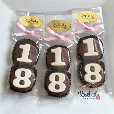 8 Sets 18 Chocolate Covered Oreo Cookie Candy Party Favors Etsy