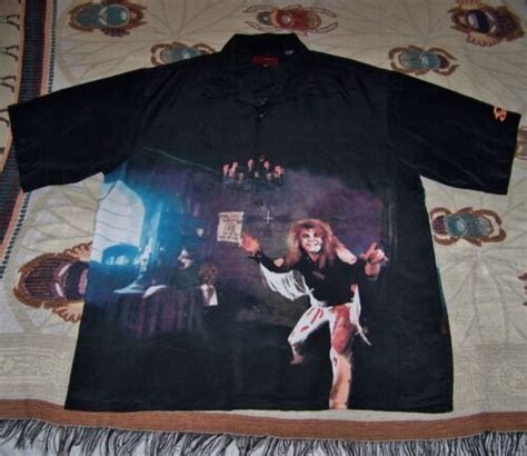 New Vintage Ozzy Osbourne Diary Of A Madman Dragonfly Button Dress