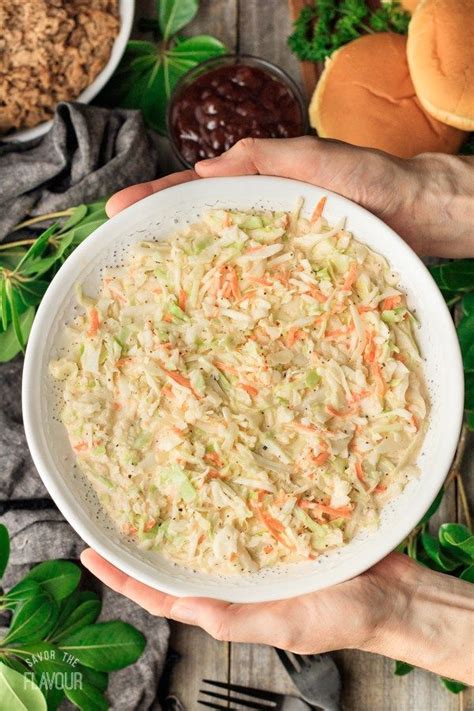 Low Carb Creamy Coleslaw Recipe Creamy Coleslaw Coleslaw Veggie Side Dish Recipes