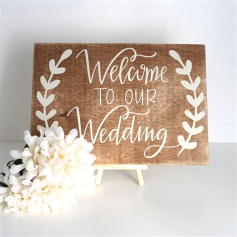 Welcome To Our Wedding Sign Wedding Decoration Wedding