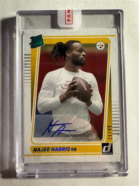 K178889 2021 Donruss Rated Rookies Portrait Auto 259 Najee Harris