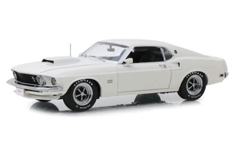 Modellino In Miniatura Ford Mustang Highway Boss Bianco