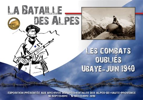 La bataille des Alpes les combats oubliés Ubaye Juin 1940 Archives