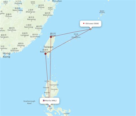 All Flight Routes From Manila To Okinawa Mnl To Oka Flight Routes