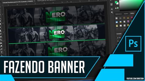 Como Fazer Banner Para Canal No Youtube Photoshop Youtube