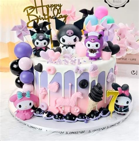 Kuromi Cake Party In 2024 Creative Birthday Cakes Cute Birthday