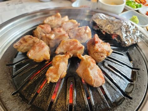 잠실역 방이맛골 직접 구워주는 고기 맛집 육화식당 네이버 블로그