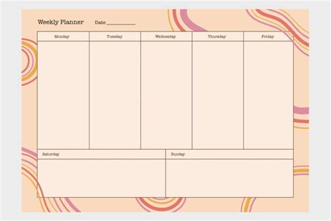 Aesthetic Weekly Planner Etsy