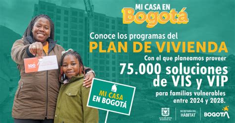 Subsidios de vivienda en Bogotá conoce plan Mi Casa en Bogotá 2024