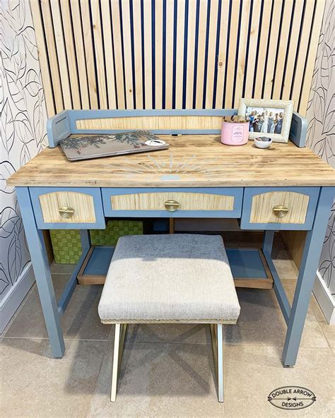 Old Desk Makeover- Bland to Boho! - Double Arrow Designs