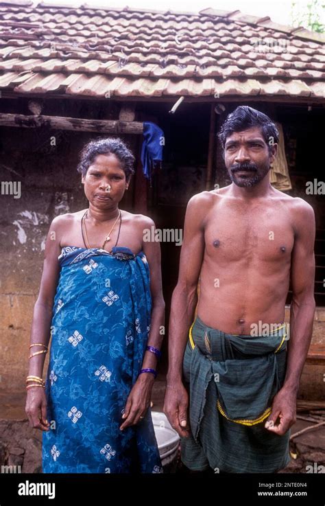 Kurumba Tribal Couple Near Coimbatore Tamil Nadu South India India