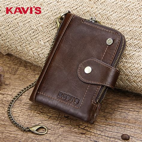 Kavis Brand Mens Wallet Genuine Leather Multifunctional Multi Card