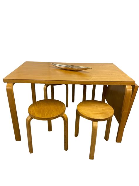 Alvar Aalto Foldable Table In Birch Artek 1950s For Sale At 1stDibs