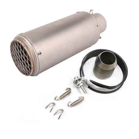 Buy Motorcycle Slip On Exhaust Muffler Universal Inlet Exhaust