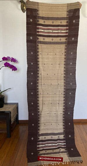 E5308 Orissa Tribal Koraput Kotpad Raw Silk Shawl Wovensouls