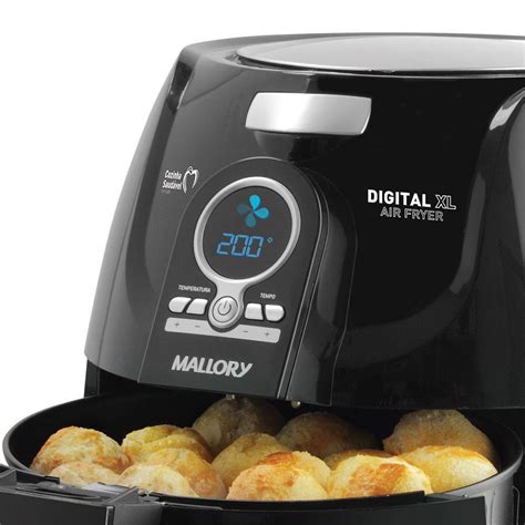 Fritadeira El Trica Mallory Sem Leo Digital Xl Air Fryer Litros