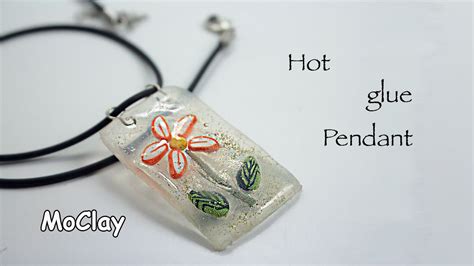 DIY Hot Glue Polymer Clay Pendant Tutorial YouTube