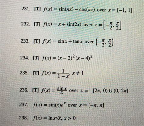 Solved For The Following Exercises Determine A Intervals Chegg