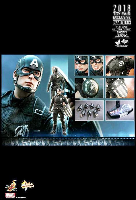 Marvel Studios The First Years Captain America Concept Art Version Figure Hot Toys