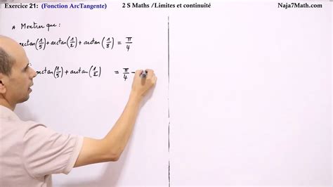 Exercice Arctangente Limites Et Continuit Me Bac Sciences