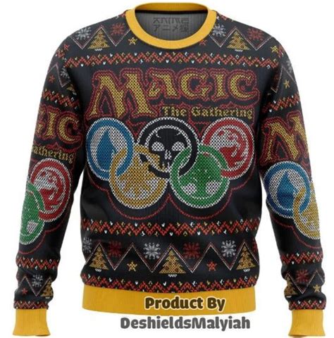 Magic The Gathering Ugly Sweater Mtg Sweatshirt Game Etsy