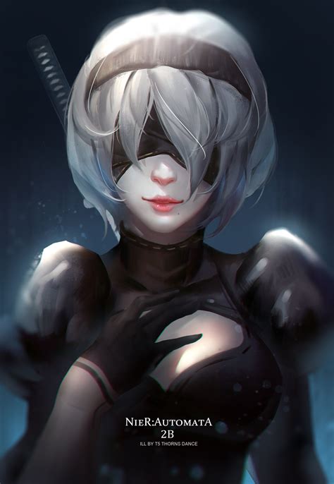 yorha no. 2 type b (nier and 1 more) drawn by ibara_dance | Danbooru