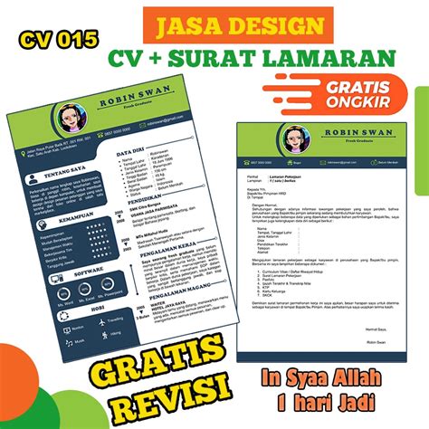 Jual Cv Lamaran Jasa Pembuatan Cv Dan Lamaran Kerja Jasa Cv Curiculum