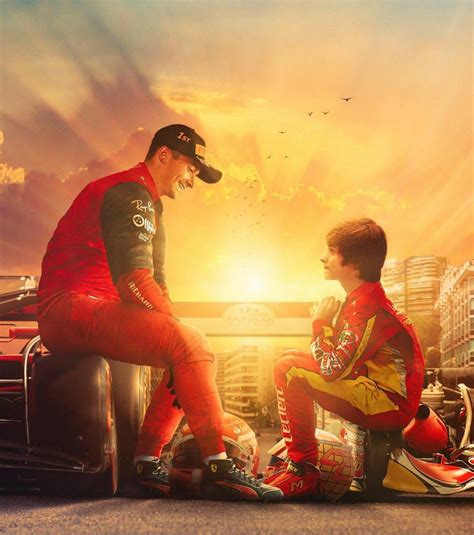 Young Charles Leclerc Meets His Future Version Racing Driver F1